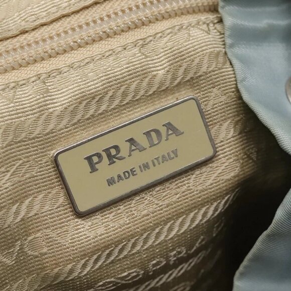 PRADA Backpack Nylon Light Blue Silver Auth 141519 - Picture 10 of 16